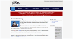 Desktop Screenshot of chestermusicsociety.org.uk