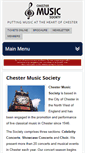 Mobile Screenshot of chestermusicsociety.org.uk